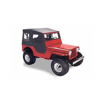 Bestop Tigertops 5140401 Soft Top, 1-Piece Full Doors, Tigertop, Polymer Cloth, Black, Windows Included, Full Soft Doors, Jeep, Kit