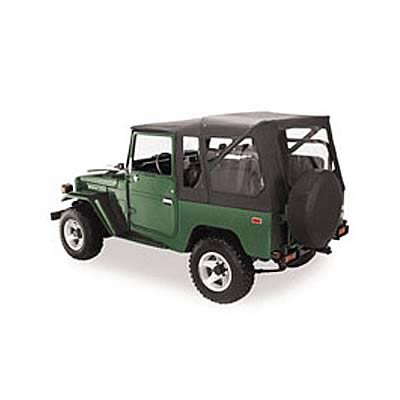 Bestop Supertop Classic Squareback Soft Tops 5146415 Top, Squareback, Polymer Cloth, Black Denim, Toyota, Each