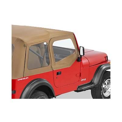 Bestop Soft Upper Doors for 1987-1995 WRANGLER - 5178037 Doors, Upper, Fabric, Spice, Supertop, Driver and Passenger Side, Jeep, Pair
