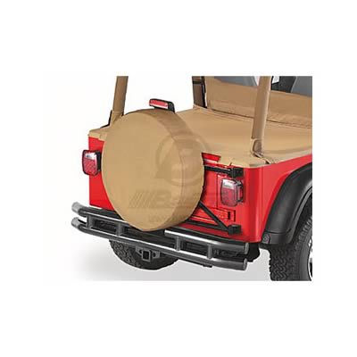 Bestop Tire Covers 6102837 Cover, Spice, Fabric, Wraparound, for Tires up to 8 in. Wide and 28 in. Diameter, Each
