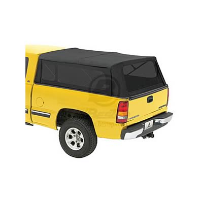 Bestop Supertops for Trucks 7631035 Soft Top, Supertop Truck Bed Cover, Canvas, Black Diamond, Tinted Windows, Chevy, GMC, Each