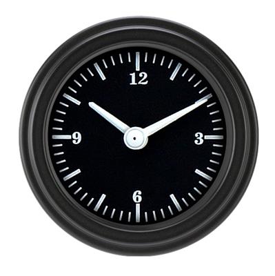 Classic Instruments Hot Rod Series Gauges HR90BLF Gauge, Series, Clock, 2 1/8 in., Black Face, Black Low Step Bezel, Flat Lens, Each