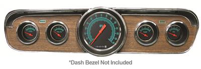 Classic Instruments 1965-66 Mustang Package Gauge Sets MU65GS00 Gauges, G-Stock, Speedometer, Water Temperature, Oil Pressure, Fuel Level, Black Face, Analog, Ford, Kit