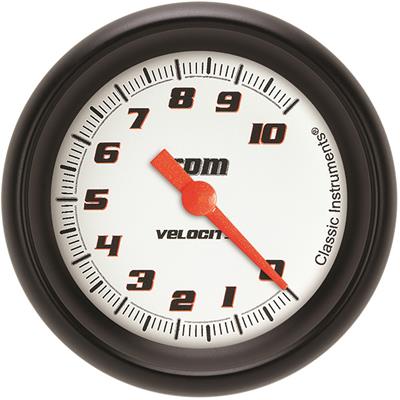 Classic Instruments Velocity White Tachometer 2-5/8 Full Sweep VS383WBPF Classic Instruments Velocity White Tachometer 2-5/8 Full Sweep VS383WBPF