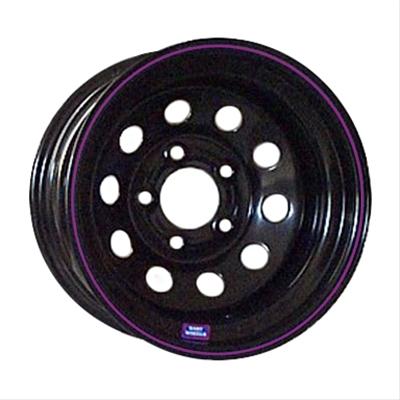 Wheel, Series 529, Economy Modified Standard Weight, Black, Steel, 15 in. x...