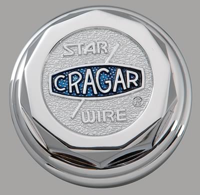 Cragar Center Cap Bolt-On Decagon Chrome Aluminum 6026115 Cragar Logo ...