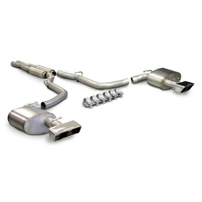Corsa 2009-2010 Dodge Challenger R/T 5.7L V8 Auto Polished Xtreme Cat-Back Exhaust thumbnail 2