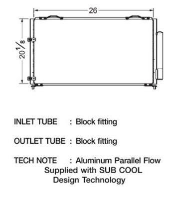 CSF Air Conditioning Condensers 10379 Condenser, Aluminum, Black, for use with Acura®, Each