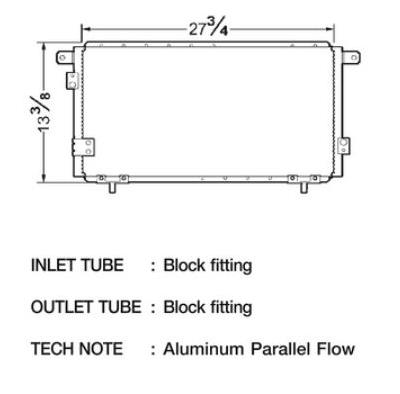 CSF Air Conditioning Condensers 10428 Condenser, Aluminum, Black, Toyota, Each