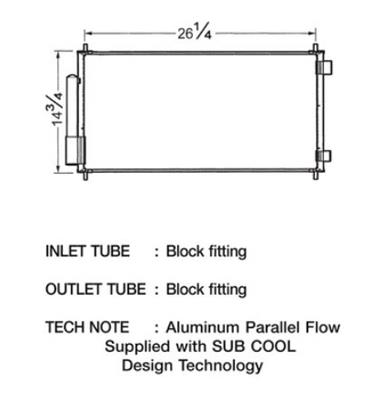 CSF Air Conditioning Condensers 10451 Condenser, Aluminum, Black, for use on Honda®, Each