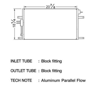 CSF Air Conditioning Condensers for 2004 GRAND CHEROKEE - 10471 Condenser, Aluminum, Black, Jeep, Each