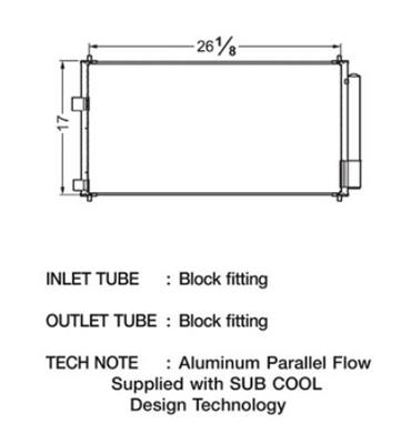 CSF Air Conditioning Condensers 10479 Condenser, Aluminum, Black, Toyota, Each