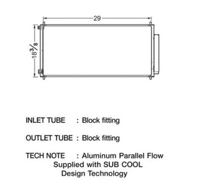 CSF Air Conditioning Condensers 10487 Condenser, Aluminum, Black, for use on Honda®, Each
