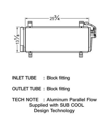 CSF Air Conditioning Condensers 10505 Condenser, Aluminum, Natural, Mazda, Each