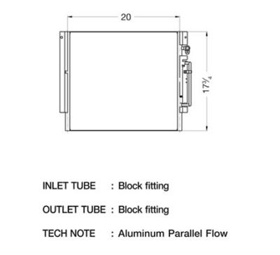 CSF Air Conditioning Condensers 10589 Condenser, Aluminum, Natural, Chevy, Each
