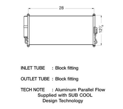 CSF Air Conditioning Condensers 10591 Condenser, Aluminum, Natural, Nissan, Each