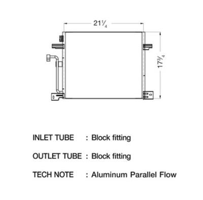 CSF Air Conditioning Condensers 10608 Condenser, Aluminum, Black, Dodge, Each