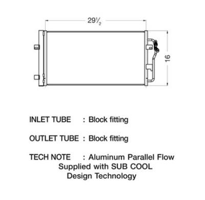 CSF Air Conditioning Condensers 10617 Condenser, Aluminum, Black, Buick, Each