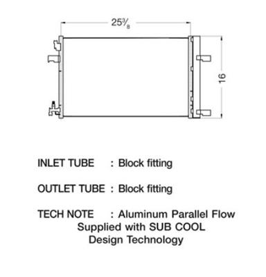 CSF Air Conditioning Condensers 10630 Condenser, Aluminum, Natural, Chevy, Each