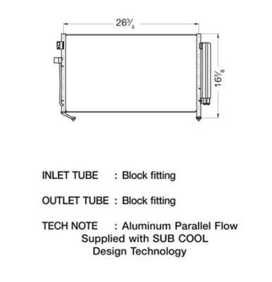 CSF Air Conditioning Condensers 10643 Condenser, Aluminum, Natural, Subaru, Each