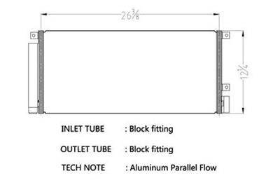 CSF Air Conditioning Condensers 10690 Condenser, Aluminum, Black, Buick, Each