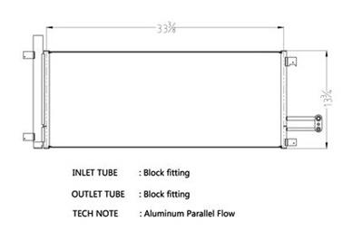 CSF Air Conditioning Condensers for 2014 SIERRA 1500, SILVERADO 1500 - 10694 Condenser, Aluminum, Black, Chevy, GMC, Each