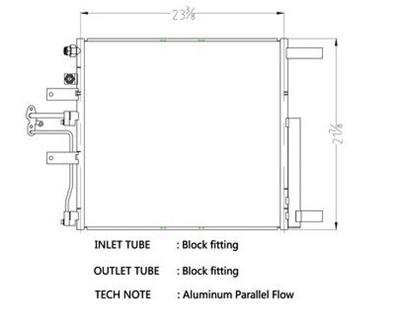 CSF Air Conditioning Condensers 10701 Condenser, Aluminum, Black, Dodge, Each