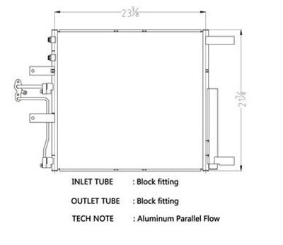 CSF Air Conditioning Condensers 10702 Condenser, Aluminum, Black, Dodge, Each