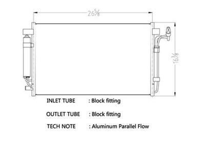 CSF Air Conditioning Condensers 10733 Condenser, Aluminum, Black, Nissan, Each