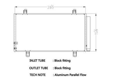 CSF Air Conditioning Condensers 10741 Condenser, Aluminum, Black, Toyota, Each