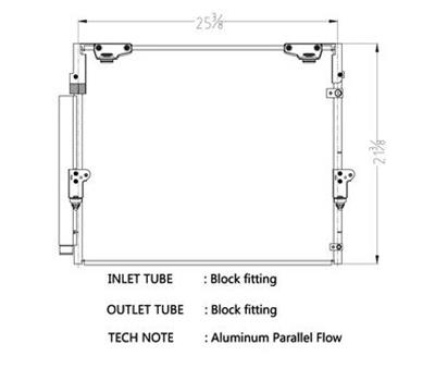 CSF Air Conditioning Condensers for 2008-2014 LAND CRUISER - 10742 Condenser, Aluminum, Black, Toyota, Each