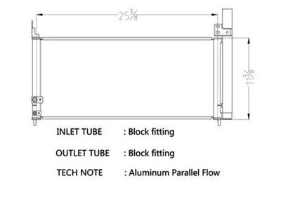 CSF Air Conditioning Condensers 10743 Condenser, Aluminum, Black, Toyota, Each