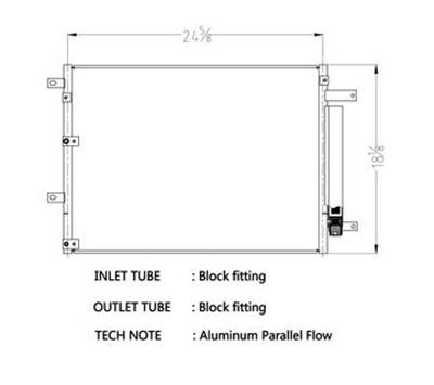 CSF Air Conditioning Condensers 10769 Condenser, Aluminum, Black, Jeep, Each