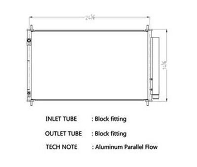 CSF Air Conditioning Condensers 10786 Condenser, Aluminum, Natural, Toyota, Each