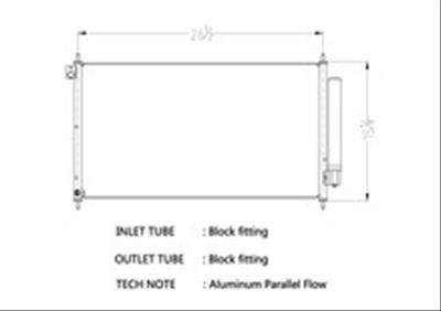 CSF Air Conditioning Condensers 10790 Condenser, Aluminum, Natural, for use on Honda®, Each