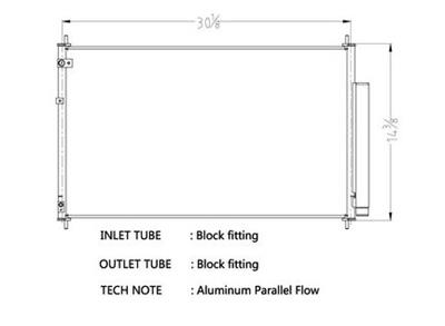 CSF Air Conditioning Condensers 10791 Condenser, Aluminum, Black, for use on Honda®, Each