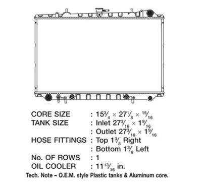 CSF Radiators 2464 Radiator,
