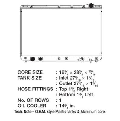CSF Radiators 2469 Radiator, OE Replacement, Aluminum/Plastic, Natural, Lexus, Toyota, Each