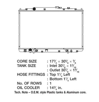 CSF Radiators for 2000-2004 ODYSSEY - 2604 Honda Odyssey
