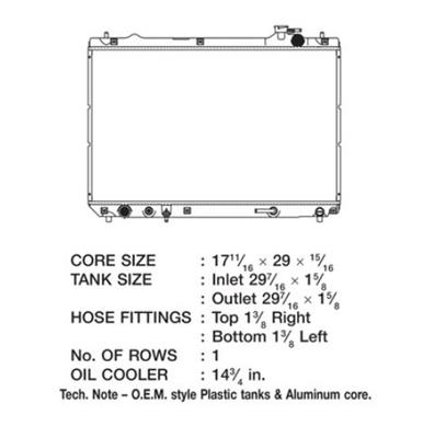 CSF Radiators 2804 Lexus Rx 300