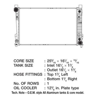 CSF Radiators 2990 Mercedes C 230 K
