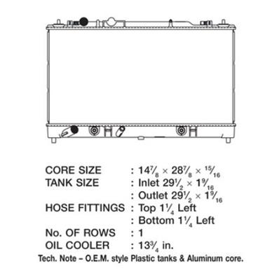 CSF Radiators 2992 Radiator, OE Replacement, Aluminum/Plastic, Natural, Mazda, 6, 3.0L, Each