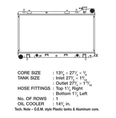 CSF Radiators 3099 Subaru Forester