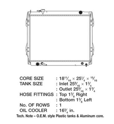 CSF Radiators for 1995-2004 TACOMA - 3154 Toyota Tacoma