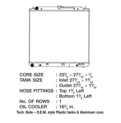 CSF Radiators 3195 Nissan Frontier