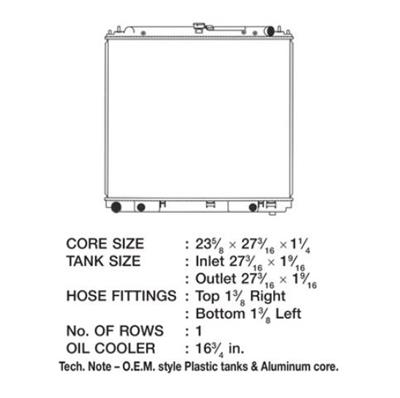 CSF Radiators 3196 Nissan Frontier