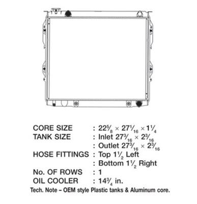 CSF Radiators 3237 Toyota Tundra