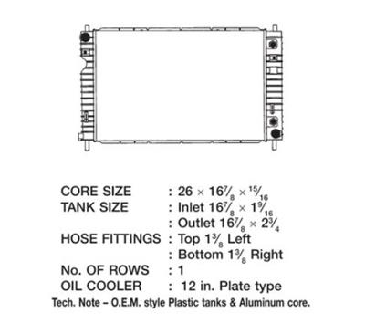 CSF Radiators 3259 Chevrolet Equinox