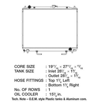 CSF Radiators 3305 Mitsubishi Montero