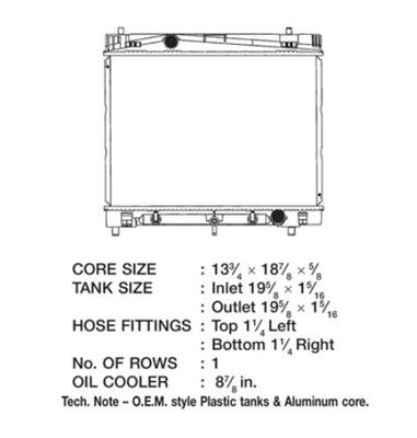 CSF Radiators 3318 Scion Xd